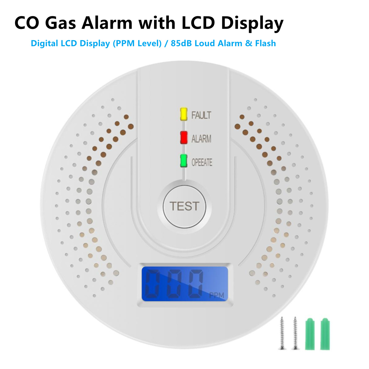 Smoke Leak Detector - Détecteur de monoxyde de carbone, alarme