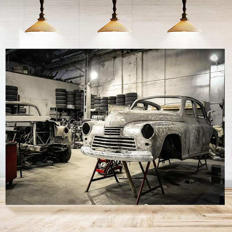 Auto Repair Shop Background - Fond de studio pour photographie de