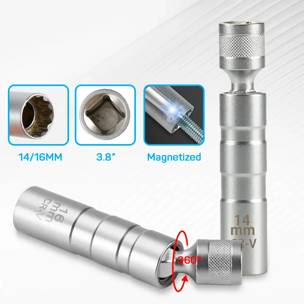16mm avec paroi mince magnétiq - Spark Plug Socket Set avis et prix