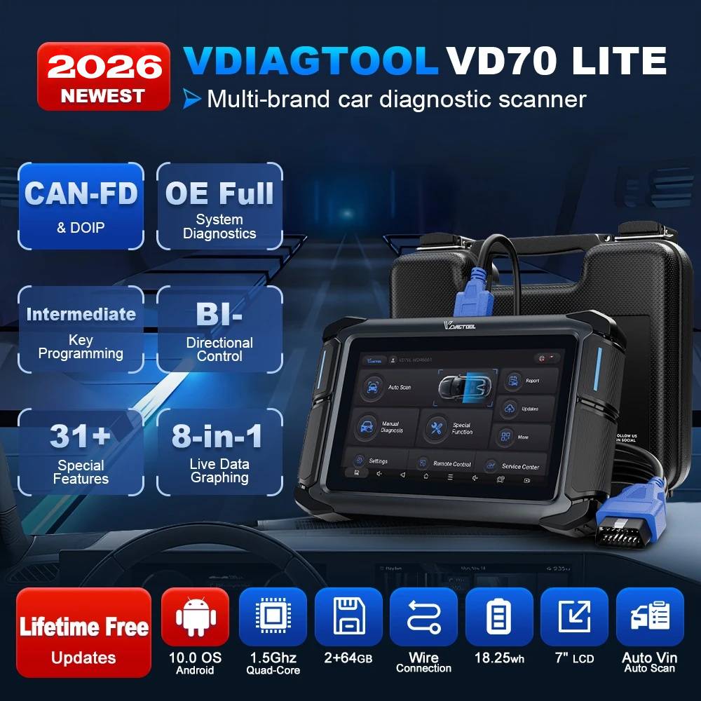 Stock UE VDAIGTOOL VD70 Lite O - Car Diagnostic Tool avis et prix