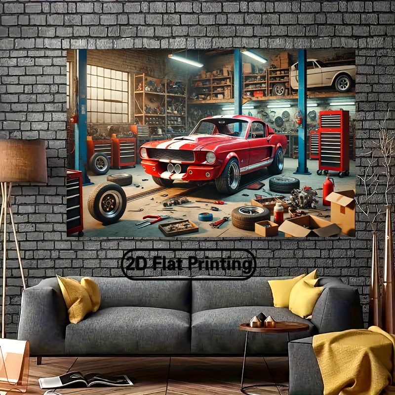 Tapisserie murale décorative : - Auto Repair Shop Background avis et prix