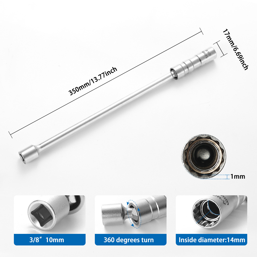 Clé à douille magnétique pour  - Spark Plug Socket Set avis et prix