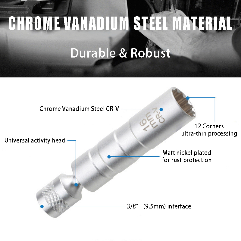 Clé à douille magnétique pour  - Spark Plug Socket Set avis et prix