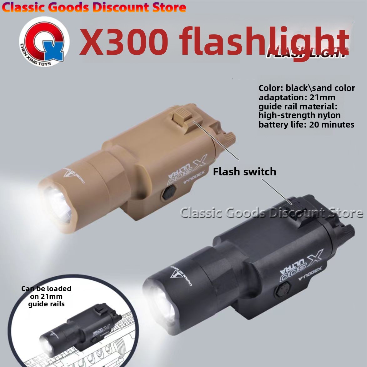 Lumière tactique X300 X300U, p - Timing Light Gun avis et prix