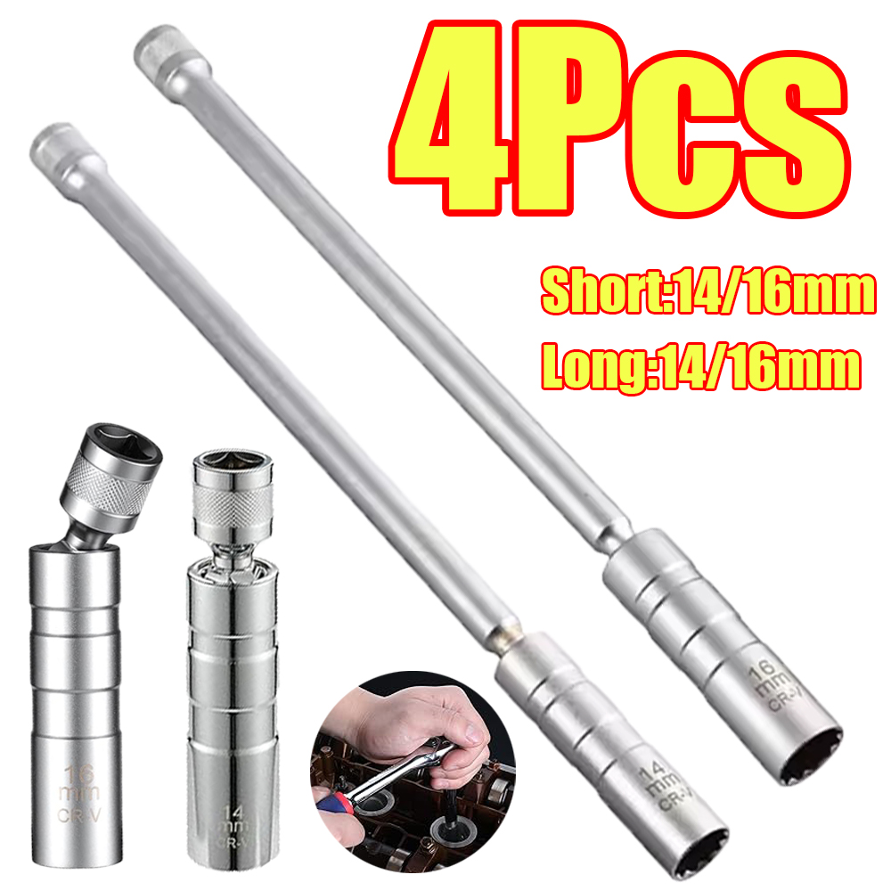 1-4 pièces 14mm 16mm prise de  - Spark Plug Socket Set avis et prix