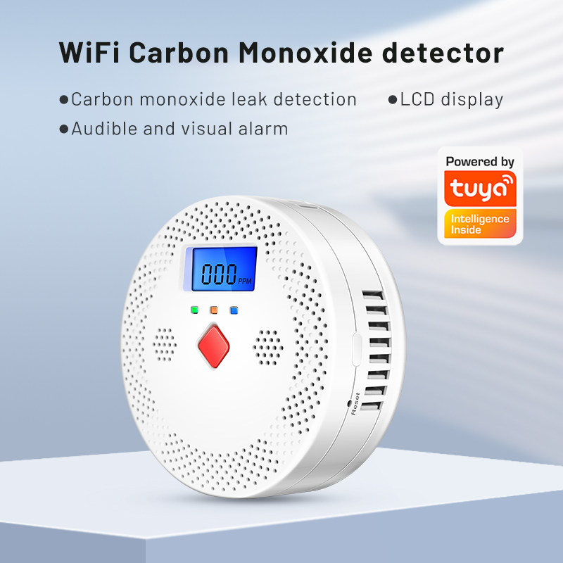 Tuya-Détecteur de monoxyde de  - Smoke Leak Detector avis et prix