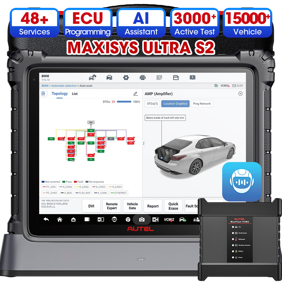 Autel Ultra S2 Assistant AI, é - Car Diagnostic Tool avis et prix